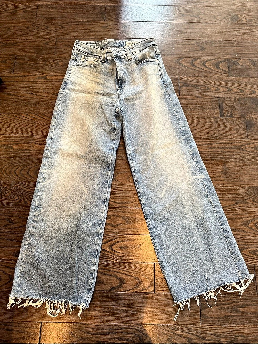 AG Saige Wide Leg Crop Wide Leg Crop Jeans Waist 24